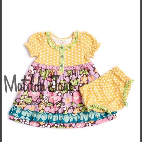 Matilda Jane Once Upon a Time Down Down Down Dress Fall 2016 size 12-18 months - Picture 1 of 8